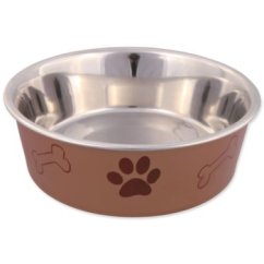 Miska Trixie nerezová plastový povrch 14cm 400ml