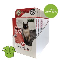 Max Pro Tek repelentní fluorescenční obojek, kočka 42 cm (12 ks) SLEVA 10 %