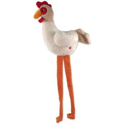 Hračka Dog Fantasy Jumbo slepice pískací a šustící 80cm