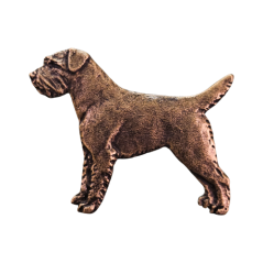 Border teriér velký (odznak na klobouk)