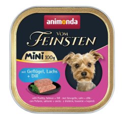 ANIMONDA paštika Vom Feinsten MINI - drůbeží, losos, kopr  pro psy 100 g
