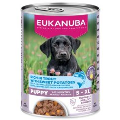 Konzerva EUKANUBA Puppy bohatá na pstruha s batáty 400 g