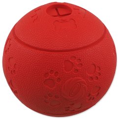 Hračka Dog Fantasy míček na pamlsky červený 11cm