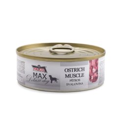 MAX Deluxe Dog pštros svalovina, konzerva 80 g