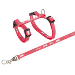 Postroj s vodítkem pro králíka, motiv BABY BUNNY 20-33 cm/8 mm, 1,25m