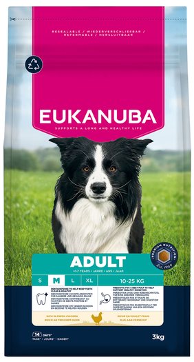 Krmivo EUKANUBA Adult Medium rich in fresh chicken 3kg