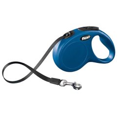 Flexi New Classic pásek S 5 m (15 kg) modrá