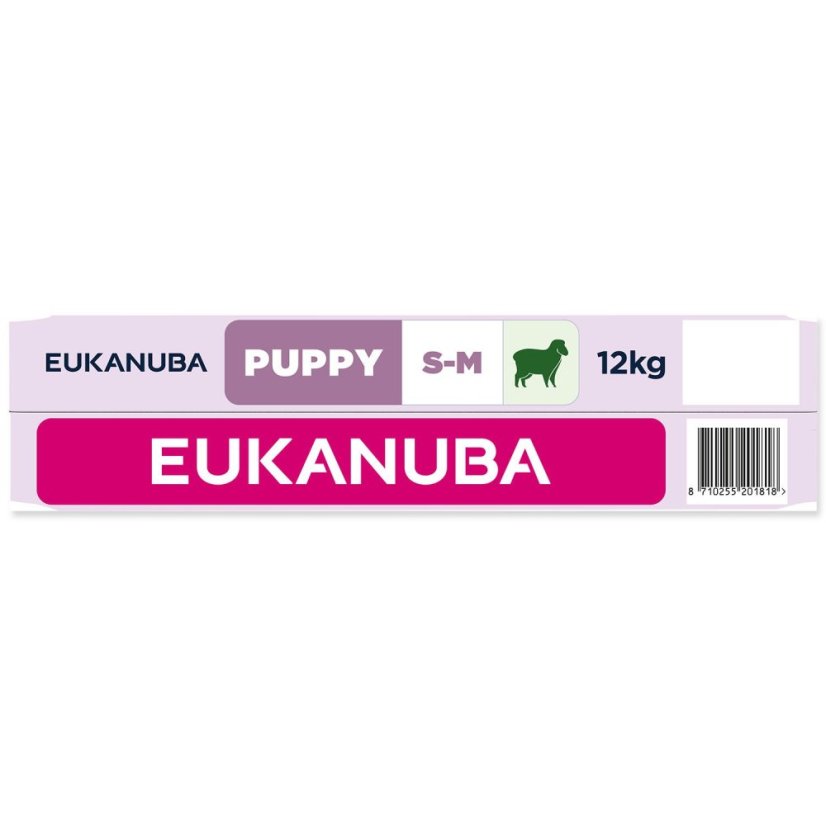 Krmivo EUKANUBA Puppy Small & Medium rich in lamb 12kg