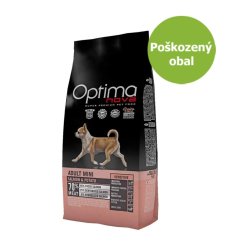 OPTIMAnova Dog Adult Mini Sensitive Salmon & Potato GF 7,7 kg - Poškozený obal - SLEVA 