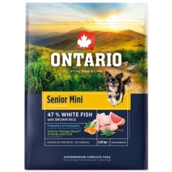 Krmivo Ontario Senior Mini Fish & Brown Rice 2,25kg
