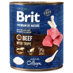 Konzerva Brit Premium by Nature hovězí s dršťkami 800g