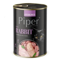 NEW PIPER CAT konzerva pro sterilizované kočky, s králíkem, 400g