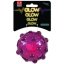 Hračka Dog Fantasy Glow míček z TPR gumy fialová 8cm