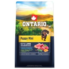 Krmivo Ontario Puppy Mini Lamb & Brown Rice 0,75kg