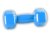 Jednoručka Vinyl Dumbell 4kg blue