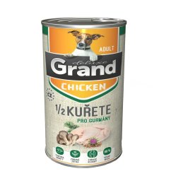 Grand deluxe Dog Adult s 1/2 kuřete, konzerva1300 g