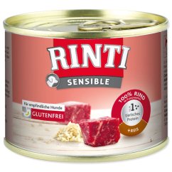 Konzerva Rinti Sensible Adult hovězí a rýže 185g