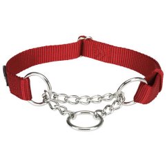 Nylonový polostahovací obojek PREMIUM - červená