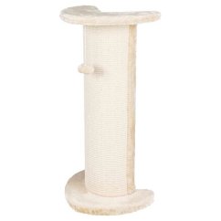 Škrábadlo LORCA rohové kulaté, 37 x 27 x 75cm, sisal/plyš, béžová
