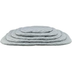 Oválný polštář JESSIE, bavlna/polyester, šedá/bílá