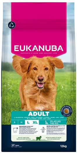 Krmivo EUKANUBA Adult Large rich in lamb and rice 12kg