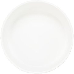 Keramická miska vroubkovaná, bílá