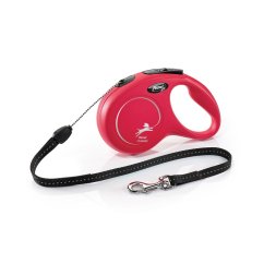 Flexi New Classic lanko S 8 m (12 kg) červená