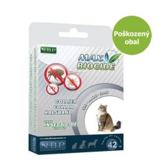 Max Biocide Collar Cat repelentní obojek, kočka 42 cm !CZ! - Poškozený obal - SLEVA 15 %