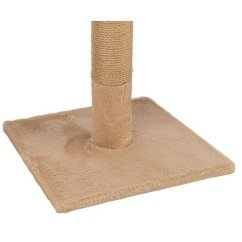 Škrabací sloupek BEANA, 69 cm, králičí plyš, šedobéžová - LIMITOVANÁ NABÍDKA