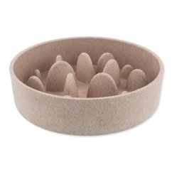 Miska Dog Fantasy proti hltání EcoStyle béžová 17cm, 750ml