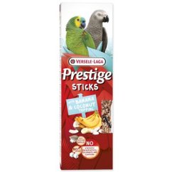 Tyčinky Versele-Laga  Prestige papoušek s banánem a kokosovou polevou 140g 2ks