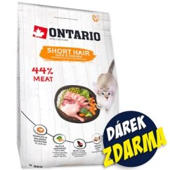 Krmivo Ontario Cat Shorthair 2kg + 4 kapsičky ZDARMA