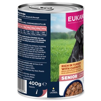 Konzerva EUKANUBA Senior bohatá na krůtí s mrkví 400 g