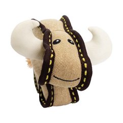 Býk 24 cm, robustní hračka pro psy, tkaná látka, HipHop Dog