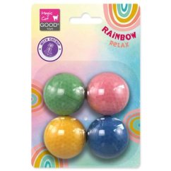 Hračka Magic Cat Rainbow Relax míček pěnový ⌀ 4cm mix barev 4ks