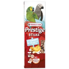 Tyčinky Versele-Laga  Prestige papoušek s banánem a kokosovou polevou 140g 2ks