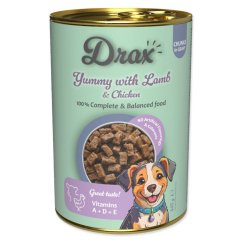 Konzerva Drax Adult s jehněčím a kuřecím 415g