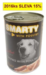 SMARTY Dog Drůbeží chunks, konzerva 410 g