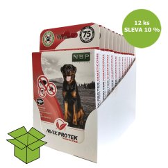Max Protek repelentní fluorescenční obojek, pes 75 cm (12 ks) SLEVA 10 %