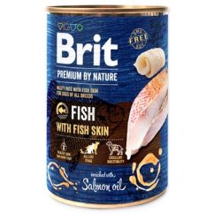 Konzerva Brit Premium by Nature ryba s kůží 400g