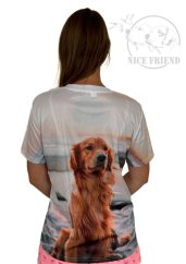 Unisex 3D triko Golden Retriever