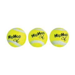 Balení-tenisový míček s rolničkou 4 cm (3 ks v bal.) HIPHOP CAT