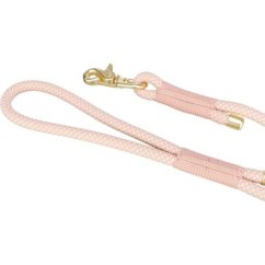 Soft Rope kulaté tkané vodítko, růžová/světlerůžová