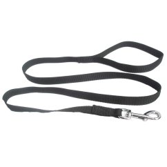 Vodítko popruh černé 2 x 142 cm