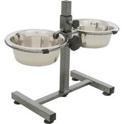 Psí bar, výška 27cm, 2x miska 0,75l/17cm