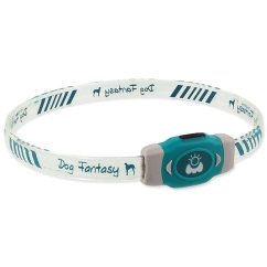 Obojek Dog Fantasy LED Svítící různobarevný nabíjecí M 50cm