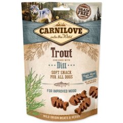 Pochoutka Carnilove Dog Soft Snack pstruh s koprem 200g