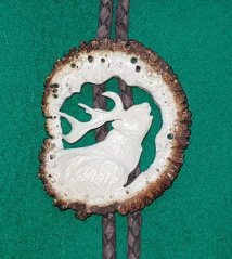 Vyřezávané bolo růže - jelen