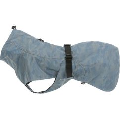 Reflexní pláštěnka LUNAS, L: 62  cm, stříbřitě-modrá - ZRUŠENO