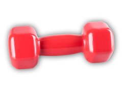 Vinylová jednoručka Vinyl Dumbell 3kg červená